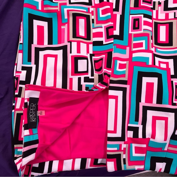 Kasper Midi Length Tutu Pink Multi Pencil skirt - Size 6 - Picture 10 of 10